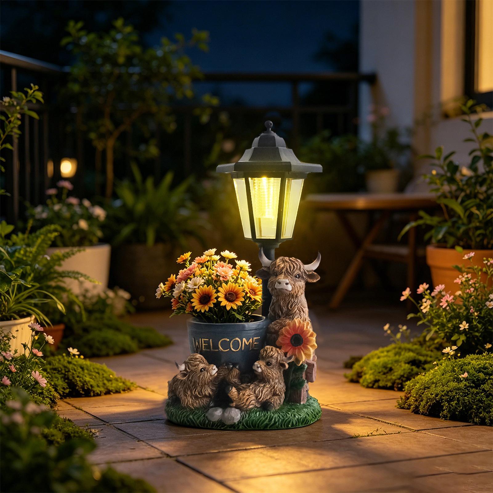 Up Lighting Decor - Animali da giardino solari, statuetta decorativa