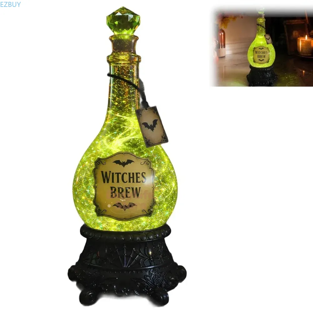 Up Lighting Decor - Bottiglia di infuso da strega illuminata