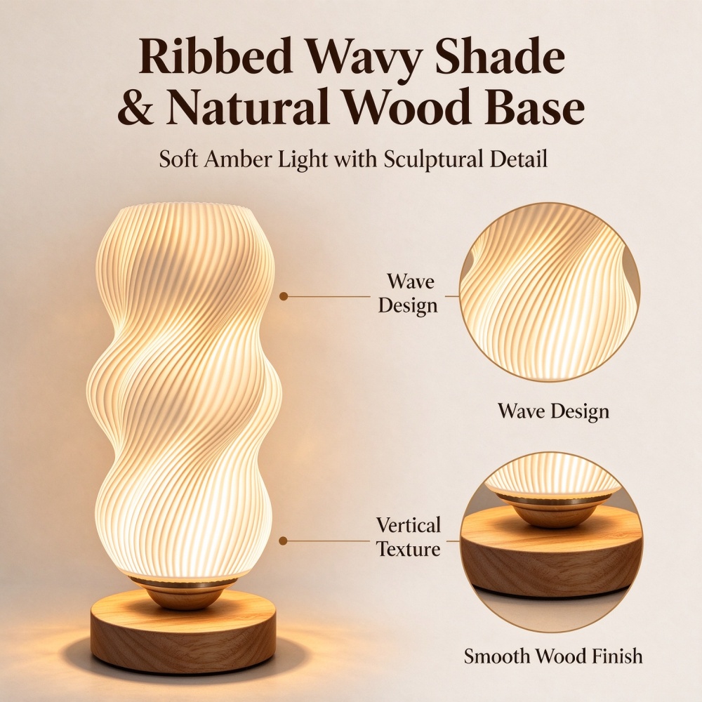 Lampada da notte con texture o - Decor Lighting Lamps recensione e prezzo