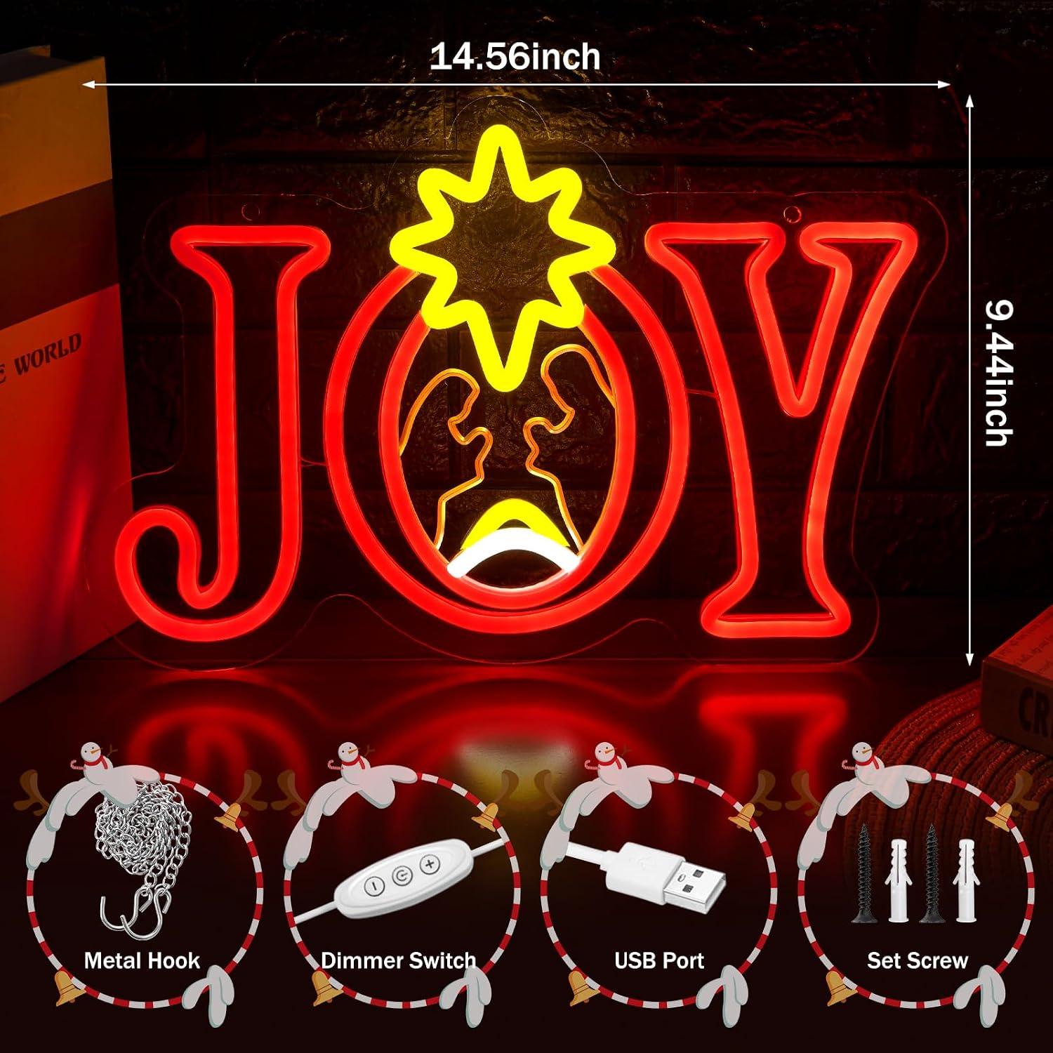Insegna al neon con scena nata - Lighting Christmas Decor recensione e prezzo