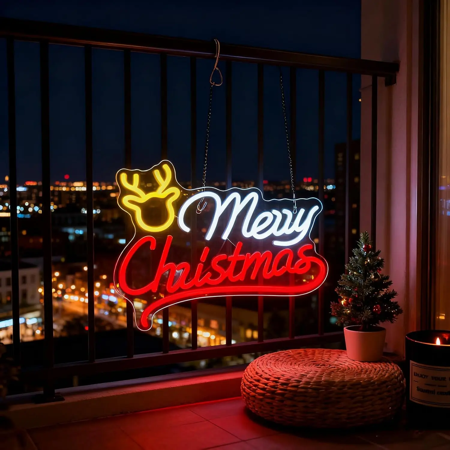 Insegna al neon a forma di ren - Lighting Christmas Decor recensione e prezzo