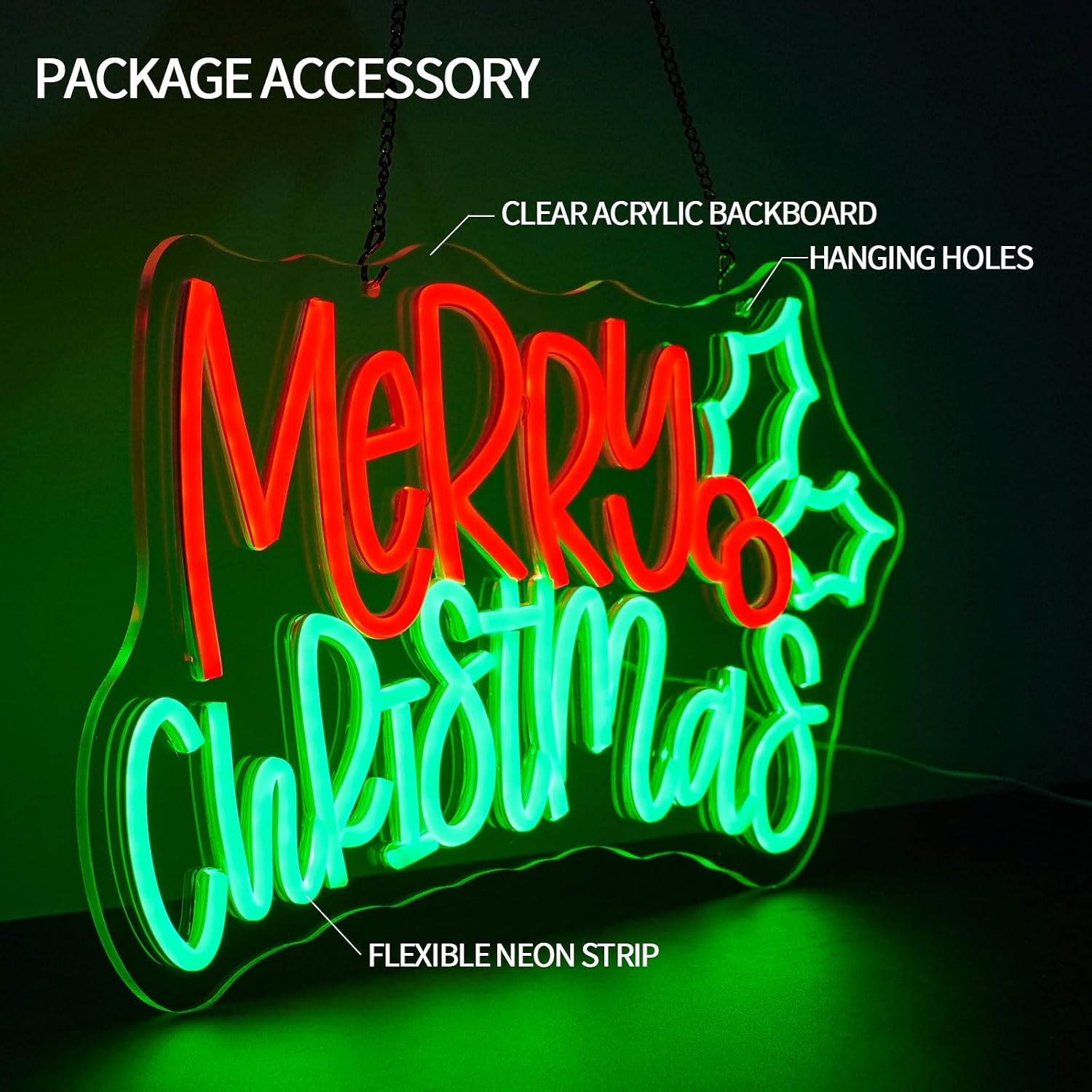 Insegna al Neon 'Buon Natale'  - Lighting Christmas Decor recensione e prezzo